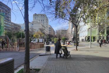 Poblenou szuperblokk. Fotó: saját felvétel
