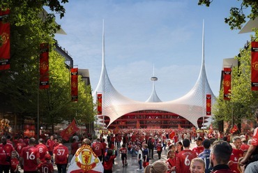 Foster + Partners: A Manchester United új stadionjának látványterve. Forrás: Manchester United/Facebook
