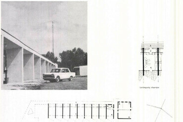 Tiry György: Turistaszálló Balatonalmádiban. Forrás: Magyar Építőművészet 12 (1963) 5, 56.
