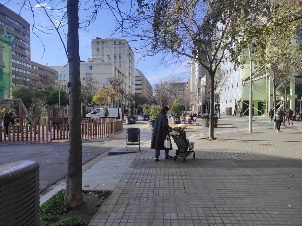 Poblenou szuperblokk. Fotó: saját felvétel
